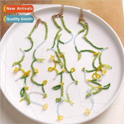 Summer Mori small fresh colorful flower necklace diy handmad