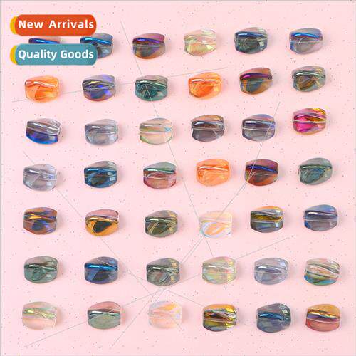 10 irregular aurora borealis glass crystal beads ancient  di