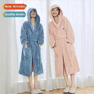 Towel Couple Bathrobe Adult Embroidered Bathrobe Opening St