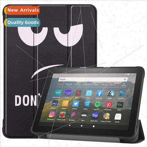 适用2020 Fire HD8 Plus Tablet Case Fire Colorful Tri-Fold 8