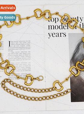 Metal waist chain female summer dresses sub waist closing se