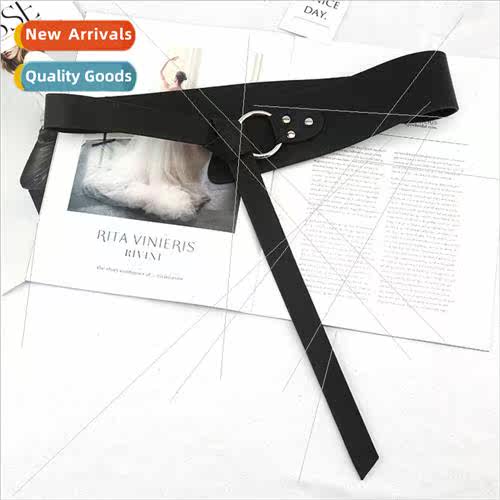 Belt female decorative waist seal wide waist retro knot su o