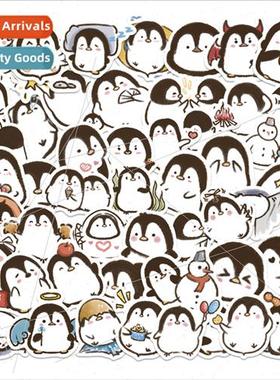 Cute ltle penguin doodle stickers pvc waterproof cute handbo