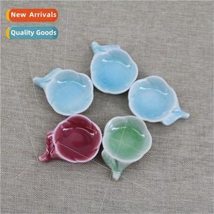 Flower shaped Brush Water Butterfly Dish Ink Multi Ceramic