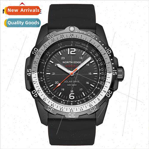 Outdoor sports waterproof solar rechargeable watch actinic l
