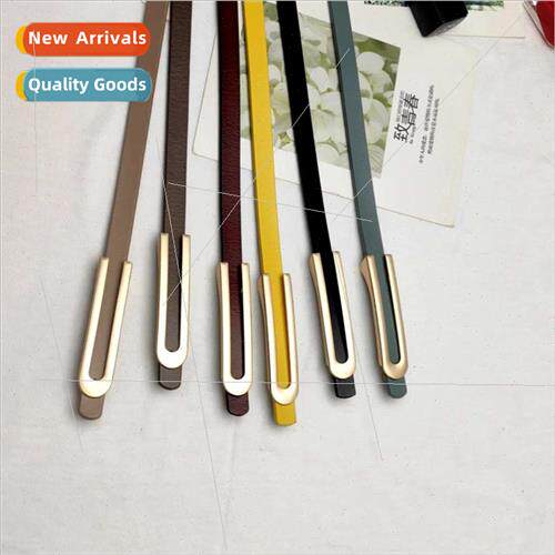 New fine leather female belt simple versatile elegant cowhid