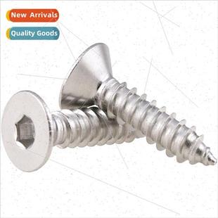 hexagon socket tapping 201 flat steel screws head stainless