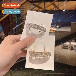 clips back ponytail diamond buckle simple hair clip new head