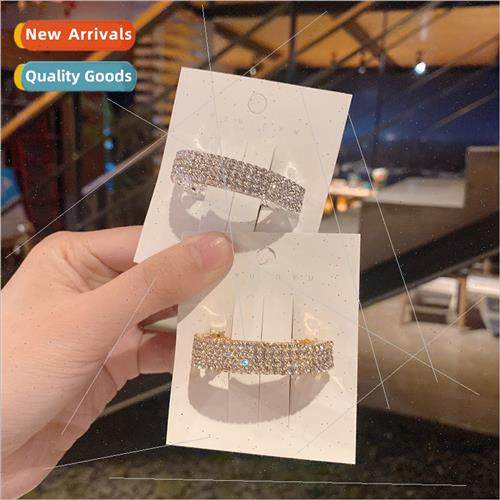 new diamond hair clips back head clip simple ponytail buckle