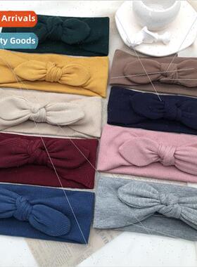 Japan Korea new women knted bow hair bfashion simple nd hair