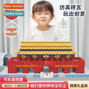 toys cement yard building villa small model house Mini brick