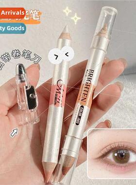 Dual-ended lkworm Pen Highlighting 2-in-1 outline eyes face