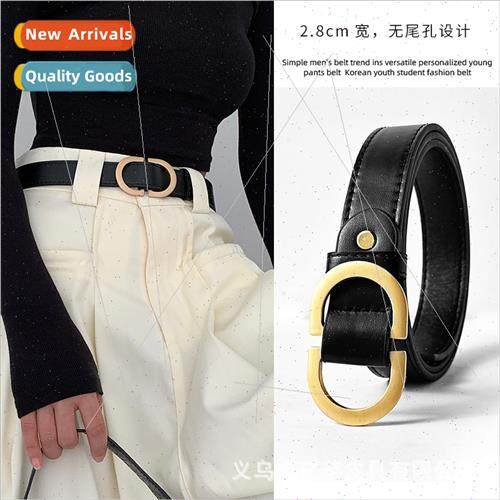 new no-hole design ladies belt casual simple pants belt nd K