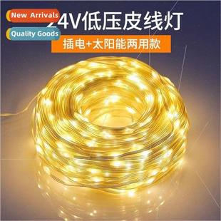 String Outdoor ghts Leather Waterprogh Solar LED