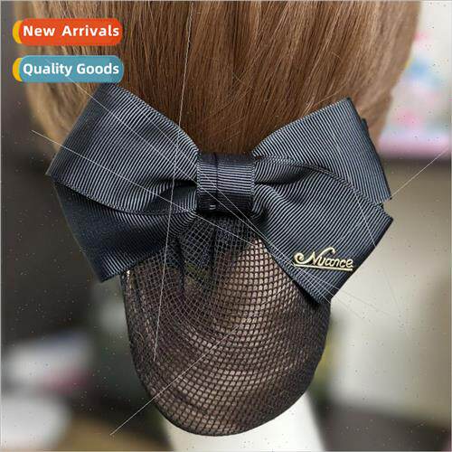 Korea bow head flower mesh pocket stewardess bank hotel nurs