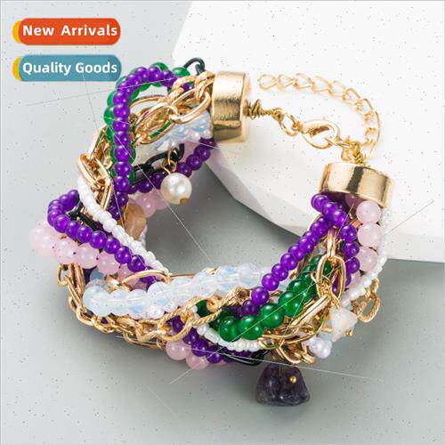 Fashion new bracelet bohemian handmade rice bead bracelet ni