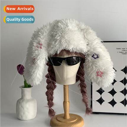 DIY small sweet potato model plush long ears pullover hat gi