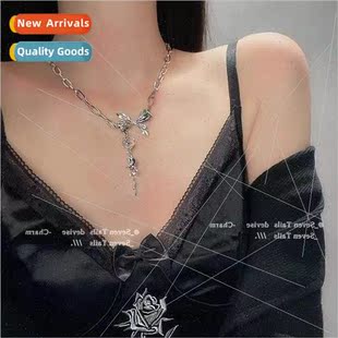 niche collarbone chain Bow sweet female jewelry coo necklace