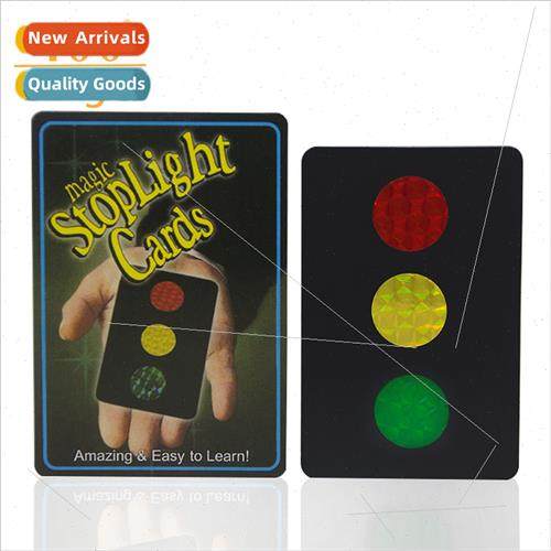 Traffic light card magic props permance simple effect magic