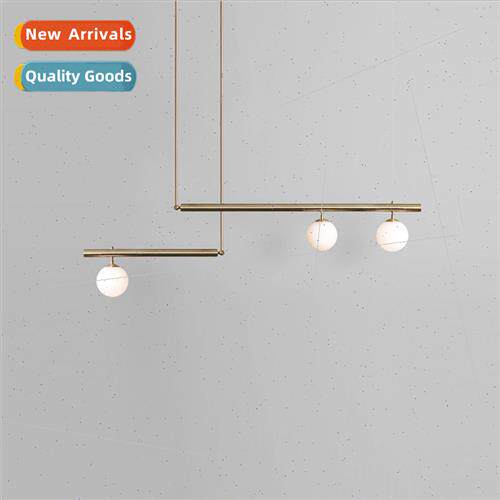 -modern creative hardware dining room glass ball chandelier