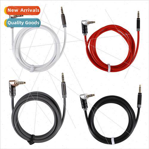 1.2 meters elbow 3.5mm to 3.5mm audio cable male to male aud