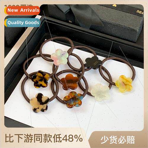 Gentle Acetate Flower Hair Circle Star Hair Rope Female Hair