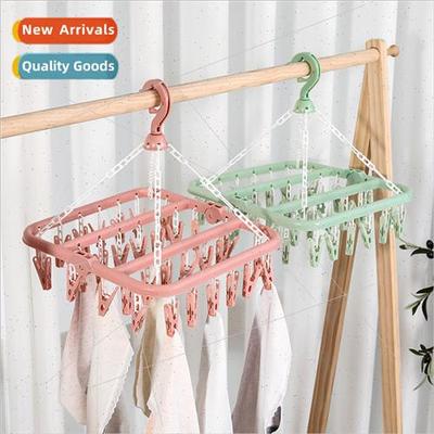 Multifunctional 32 Clip Drying Rack Adult Clothes Hangers Ch
