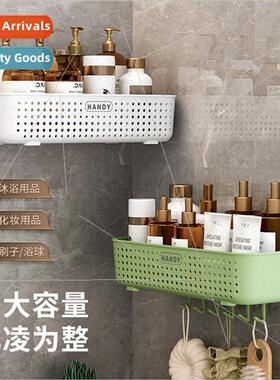 No-hole bathroom toilet shelf wall-mounted toilet mirror sin