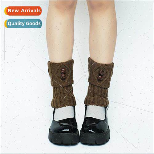 Autumn winter women boot covers short sockliner wool knting