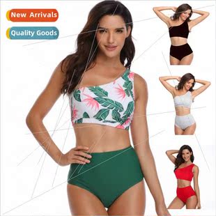 One Посуда Shoulder High Swim Bikini Waisted Swimwear