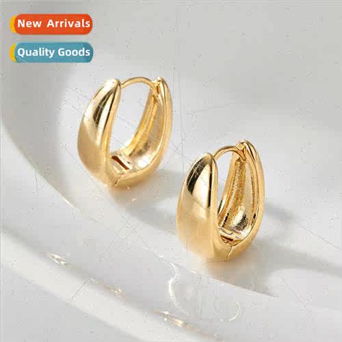 Korea jewelry French retro ear buckle cold wind tide simple