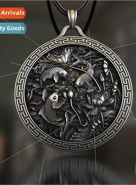 Retro Koi pendant necklace men personalized nd new Chinese a