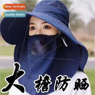 Summer large-brimmed sun hat cycling mask cap sun shawl cap