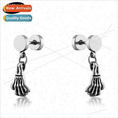 Tanium steel tide jewellery hip hop personaly round line ear
