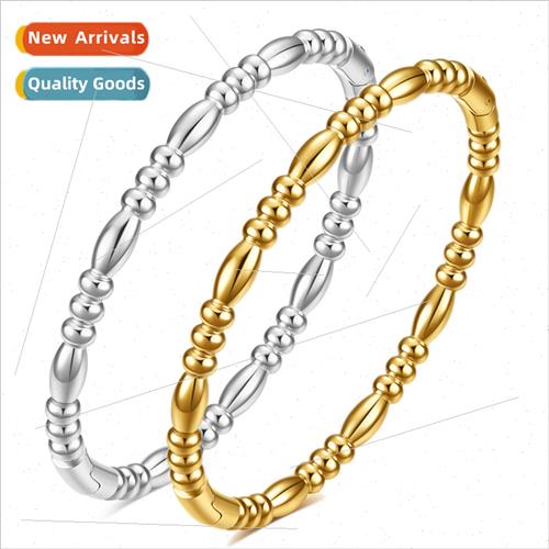 Europe bamboo tanium steel bracelet stainless steel gold clo