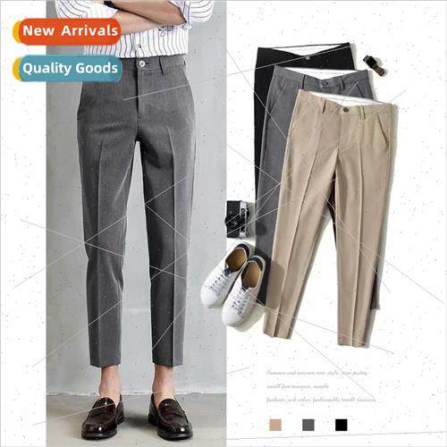 Summer mens suit pants mens nine pants Slim casual small sui