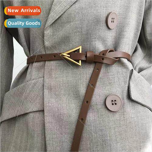 Triangle buckle thin belt women Decorative su dress sub swea