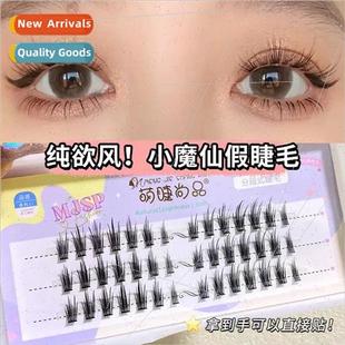 False Eyelash Cut ttle Eyel Hair Magic Fairy Korea Segmented