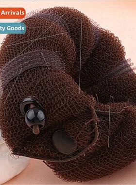 Korean  new button donut pill head bud head hair disk hair s