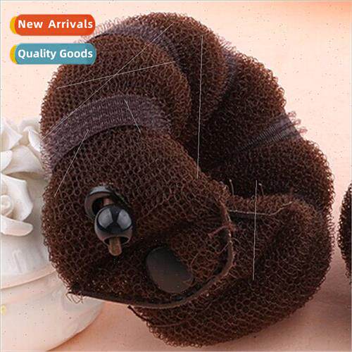 Korean  new button donut pill head bud head hair disk hair s