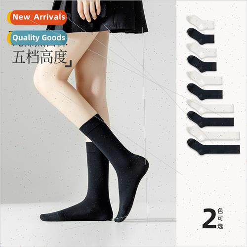 Cotton black socks women mid-calf socks ins tide jk calf soc