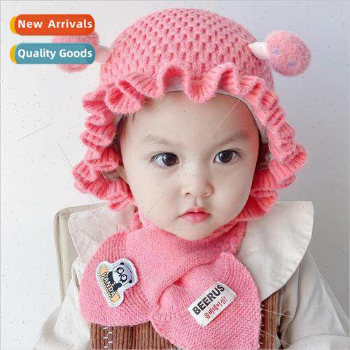 Baby hat fall winter ear protection cap cute princess wooden