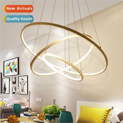 Circle dining room chandelier living room lights staircase l