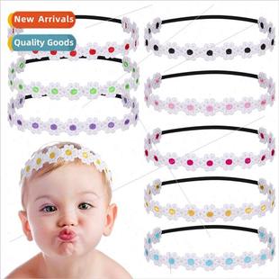 Baby soft thin headband baby elastic daisy hairband hair acc