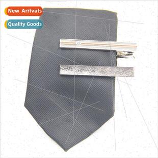 Tie clip men career versatile simple business two-color plat