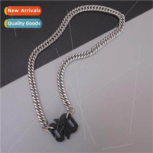 new functional wind collarbone chain double metal buckle ins