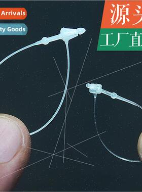 Mothers clasp transparent hand-threaded needle plastic tag l