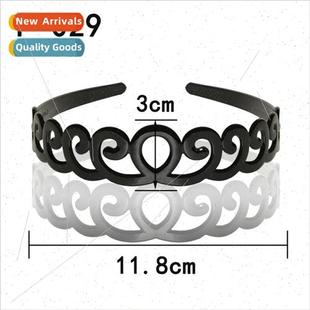 hair bands fashion Hollowed small black versatile crown out