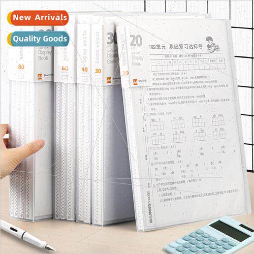 a4 data book 60 pages transparent loose-leaf folder student