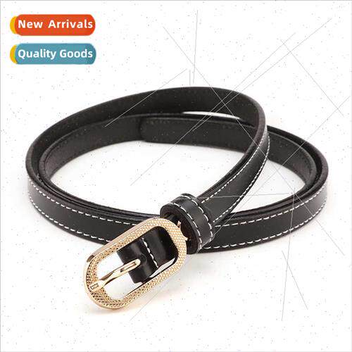 leather simple leisure cowhide dress decorative small belt l